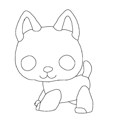 Learn how to draw lps short hair cat #886. Basic photos for edit :: LPS Kitten Drawings