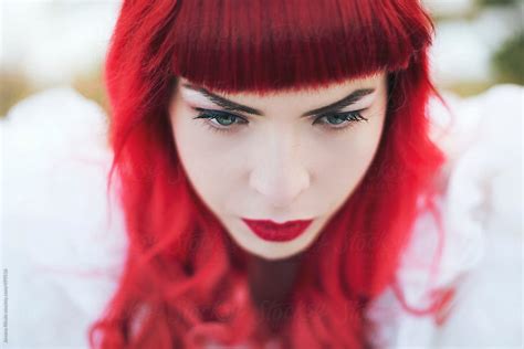 Portrait Of A Beautiful Redhead Woman By Stocksy Contributor Jovana Rikalo Stocksy