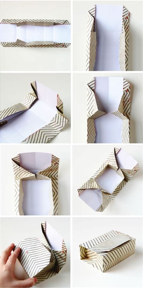 Hacer Estas Rectangulares Diy Cajas De Origami A Partir De Una Sola
