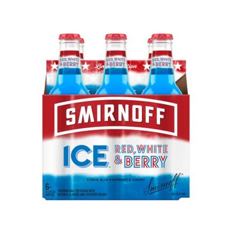 Smirnoff Ice Red White And Berry 6 Bottles 112 Fl Oz Frys Food Stores
