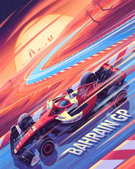 Alfa Romeo Poster For The 2022 Bahrain Grand Prix Rformula1
