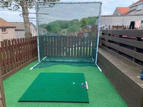 Professional Golf Range Practise Mat And Net In Paisley Renfrewshire