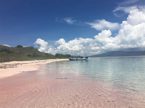 Visiting The Beautiful Pink Beach In The Nw Of Padar Island