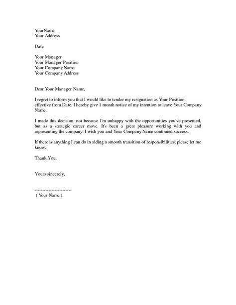 Resignation Letter Template Rich Image And Wallpaper
