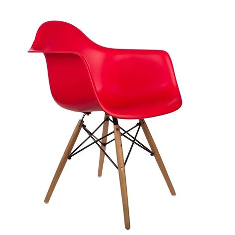 Valuecityfurniture.com has been visited by 100k+ users in the past month Eiffel Dining Room Arm Chair with Natural Wood Legs (Red ...