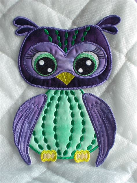 In The Hoop Owl From Kreative Kiwi Embroidery Designs Brother