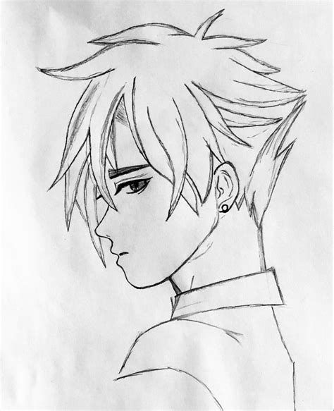 Cool Anime Drawings Easy Boy