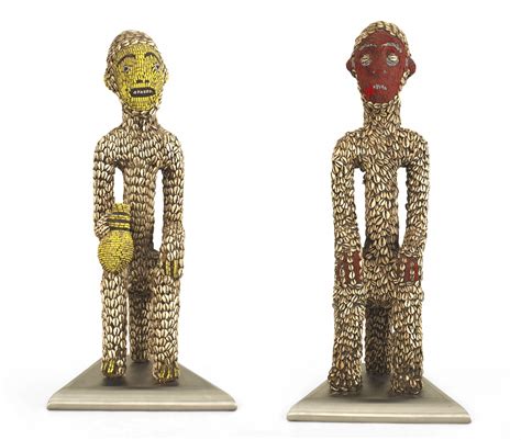 African Cowrie Fertility Idol Figures