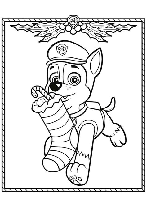 chase paw patrol coloring pages    print