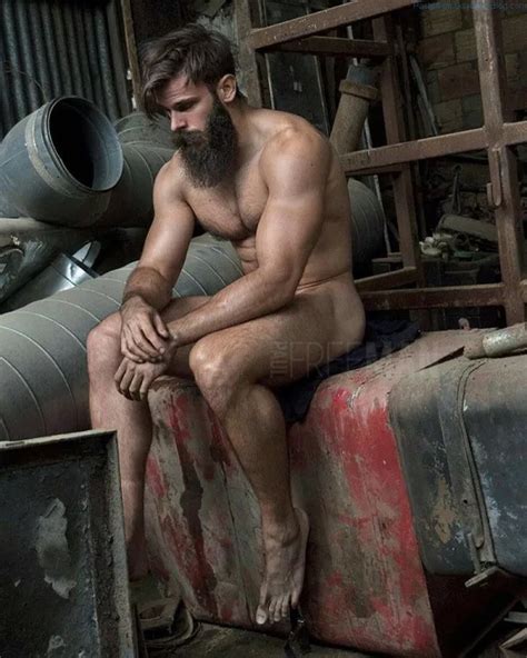 Killian Belliard Nude The French Model Bearded Lumberjack Exposed