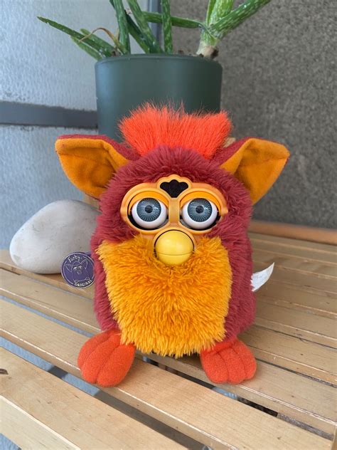 Burgundy Furby Rooster 1998 Non Working Redorange Furby With Etsy