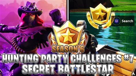 Secret Battlestar Location Week 7 Hunting Party Challenges Fortnite