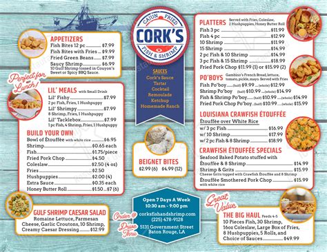 Village Grocery Deli And Seafood Baton Rouge Menu