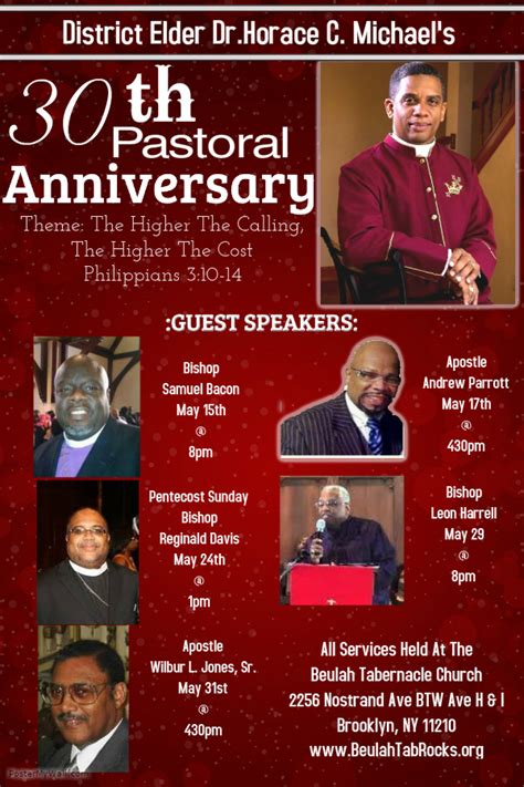 30th Pastoral Anniversary Celebration 4 Beulah Tabernacle