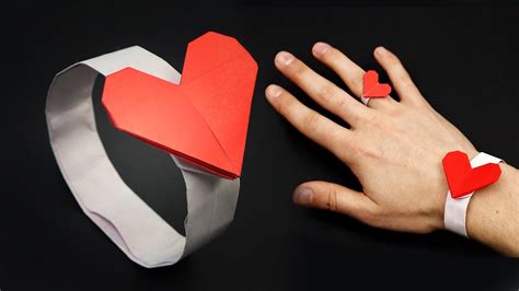 Easy Origami Ring With Heart Yakomoga Mothers Day Origami Youtube