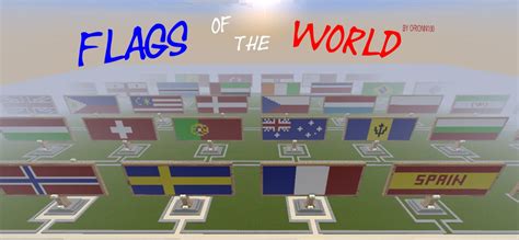 Flags Of The World 100 200 Flag New Save Visited Map With Minecart