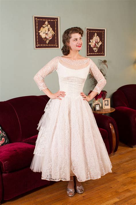 1950s Vintage Wedding Dresses Glamour And Grace