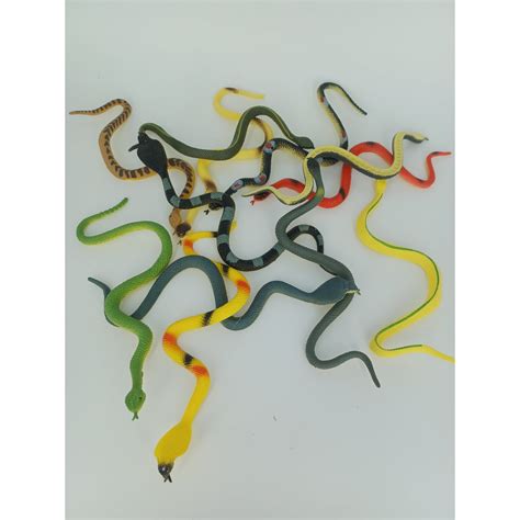 6 Detailed Fake Plastic Snakes Per Dozen 12 Buy Fake Snakes