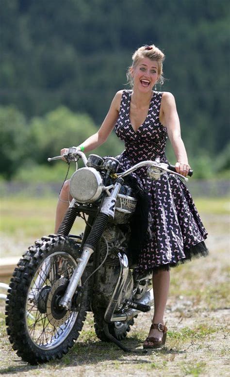 So Freaking Cute Love The Dress And Looks Surprisingly Good On A Bike