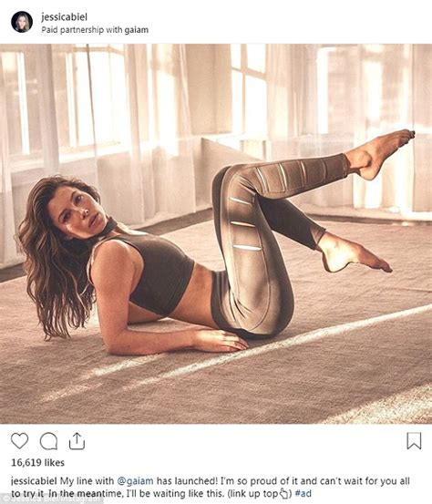 Jessica Biel Flaunts Her Gym Toned Body As She Models New Styles For Her Workout Line Express