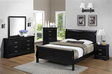 Black Bedroom Set The Furniture Shack Discount
