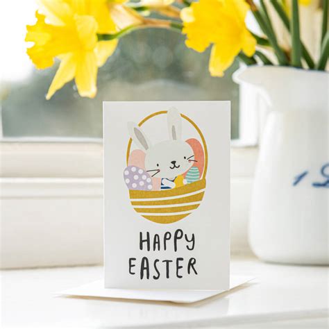 Pack Of Ten Happy Easter Bunny Cards By Hello Lovely