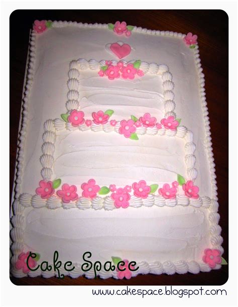 Birthday Cakes Bridal Shower Cake Sheet Cake Decorated Like Wedding