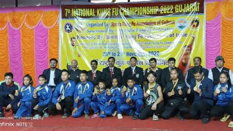 Manipur Boys Win Gold Medal In National Kung Fu Championship 2022