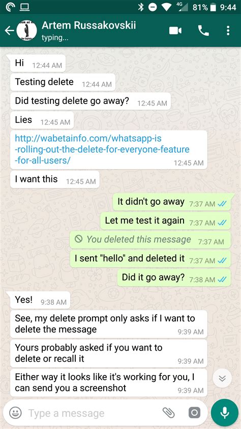[update It S Official] Deleting Messages On Whatsapp For All Recipients Starts Rolling Out