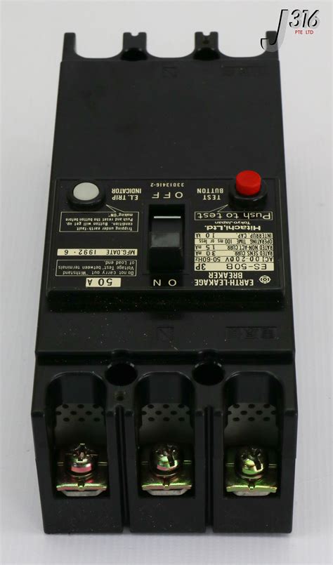 17046 Hitachi Earth Leakage Breaker Ac 100 200v 50 60hz 50a Es 50b