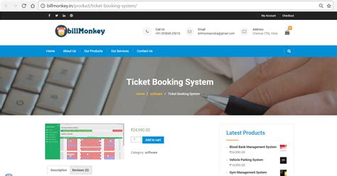 The booking screen is showed as above. Ticket Booking System | System, Booking, Online accounting