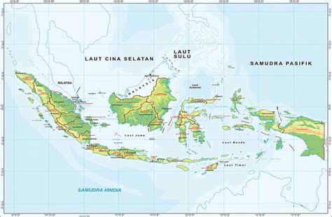 Peta Atlas Indonesia Terbaru Gambar Lengkap Dan Nama Provinsinya