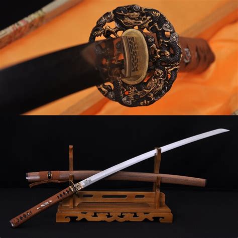 Top Quality Clay Tempered Japanese Samurai Hualee Wooden Sword Katana