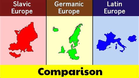 Slavic Europe Vs Germanic Europe Vs Latin Europe Europe Ethnic Groups