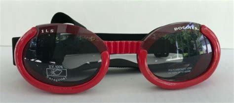 Doggles Dgillg13 Large Ils Shiny Red Frame Smoke Lens For Sale Online