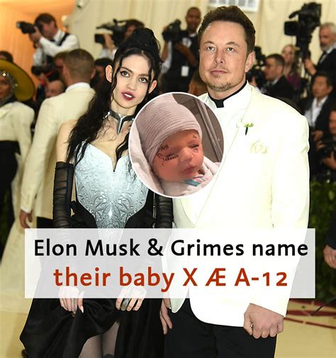 Elon Musk Grimes Welcome Their First Child Together A Boy Named X Æ A
