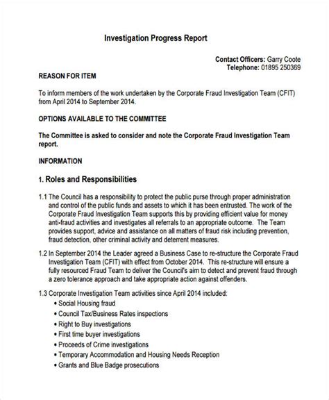 Finally, the letter should state whether supervisors and managers will. 22+ Investigation Report Examples in PDF | Google Docs ...