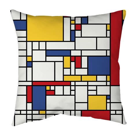 7 марта 1872, амерсфорт, нидерланды — 1 февраля 1944. Mondrian Pillow by Blend Home - Twist Modern