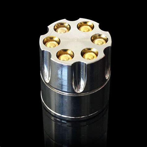 2019 wholesale op 2014 new arrival new metal bullet shape herbal herb cigar tobacco grinder