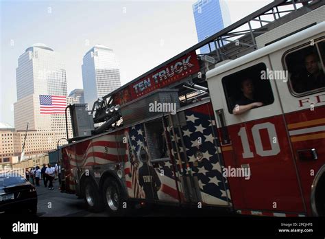 Fdny Firefighters From Engineladder 10 Located Across From Ground