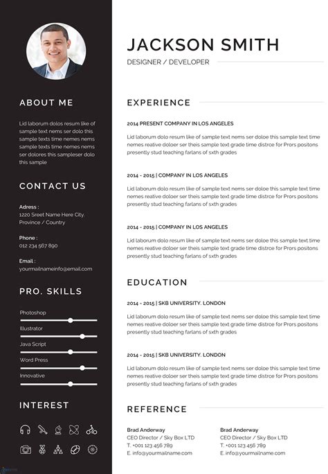 16 Resume Layout Sample Free Resume Templates For 2021
