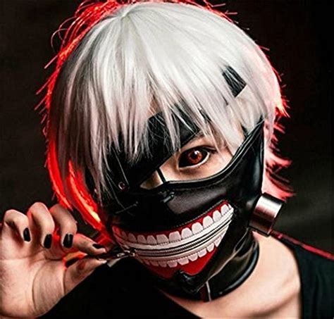 Macting Tokyo Ghoul Kaneki Ken Cosplay Mask Halloween Party