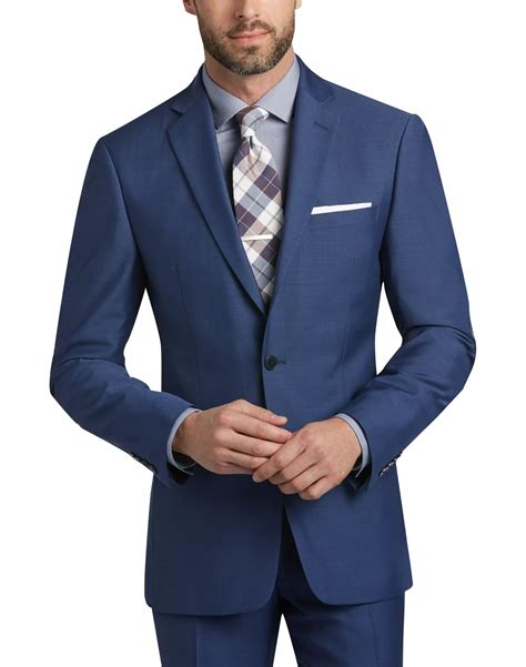 Blue Postman Suit Mens Suits Calvin Klein Mens Wearhouse Blue