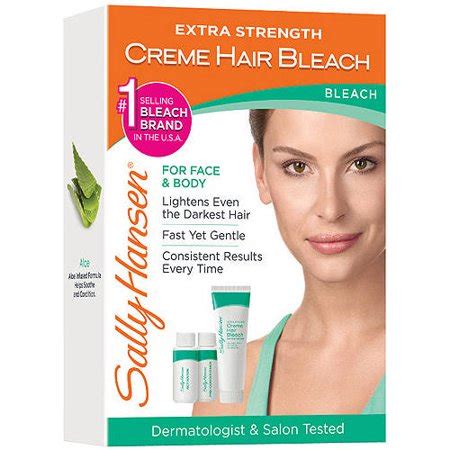 For a more subtle look, consider bleaching only the bottom of your hair. Sally Hansen Extra Strength Creme Hair Bleach For Face ...