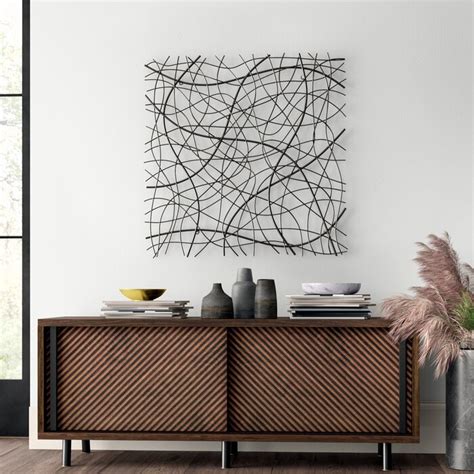 Mercury Row Abstract Square Metal Wall Décor And Reviews Wayfair