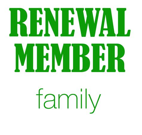 NOSSG MEMBERSHIP RENEWAL: Family