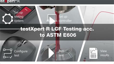Low Cycle Fatigue Test Acc Astm E606 With Testxpert R Youtube
