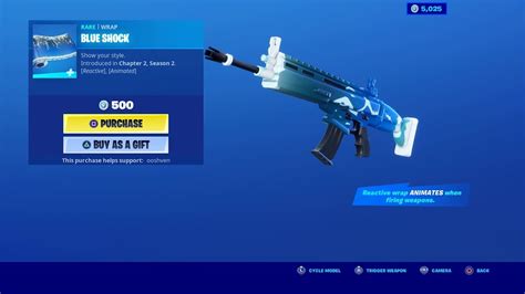 BLUE SHOCK WRAP *NEW* FORTNITE ITEM SHOP UPDATE LIVE April ...