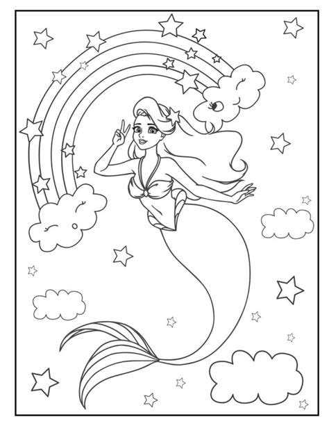 20 Free Mermaid Coloring Pages For Download Printable Pdf Verbnow