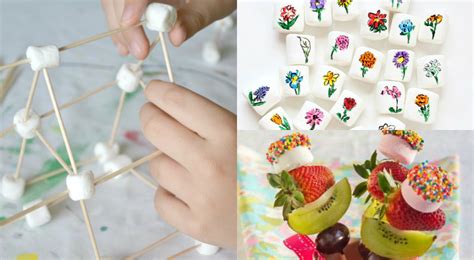 8 Fun Kids Marshmallow Activities Diy Thought